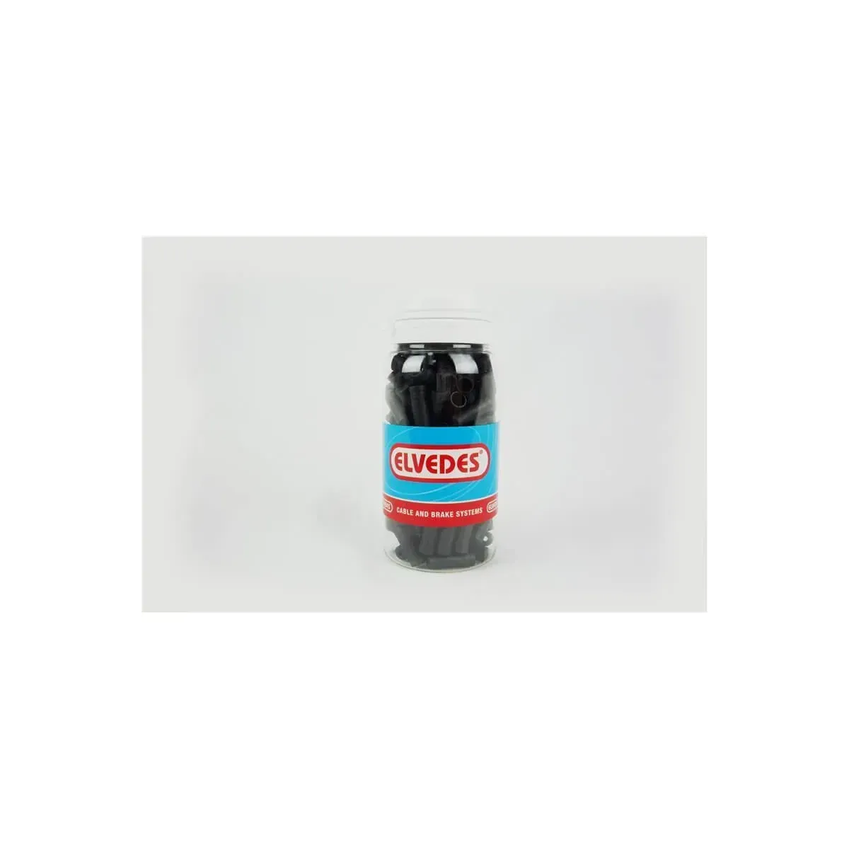 Elvedes Ferrule Pvc 5 mm Black Box 150 Pair